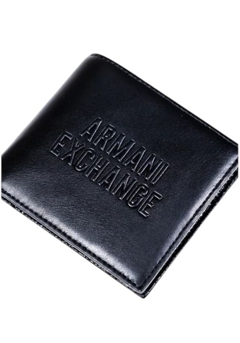 Portafoglio a libro con logo a rilievo ARMANI EXCHANGE | Portafogli | XM000167 AF17211UC001